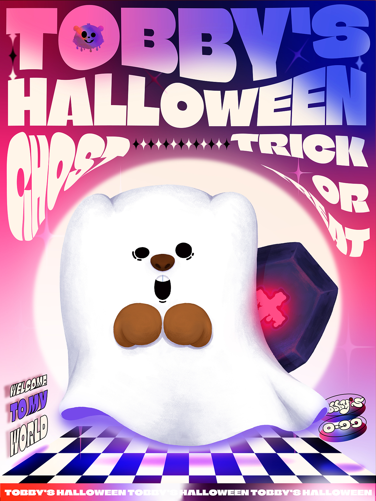 TOBBY的万圣节（图ZMjc3NDYxODI4） - IP形象 - 站酷设计师一只菠萝猪原创素材 - 站酷ZCOOL