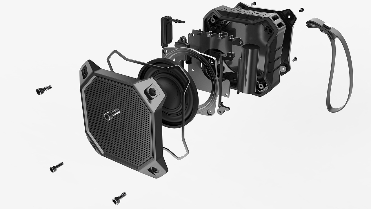 三防蓝牙小音箱（图ZMjA3OTkwNjA0） - 电子产品 - 站酷设计师深圳大鱼设计原创素材 - 站酷ZCOOL