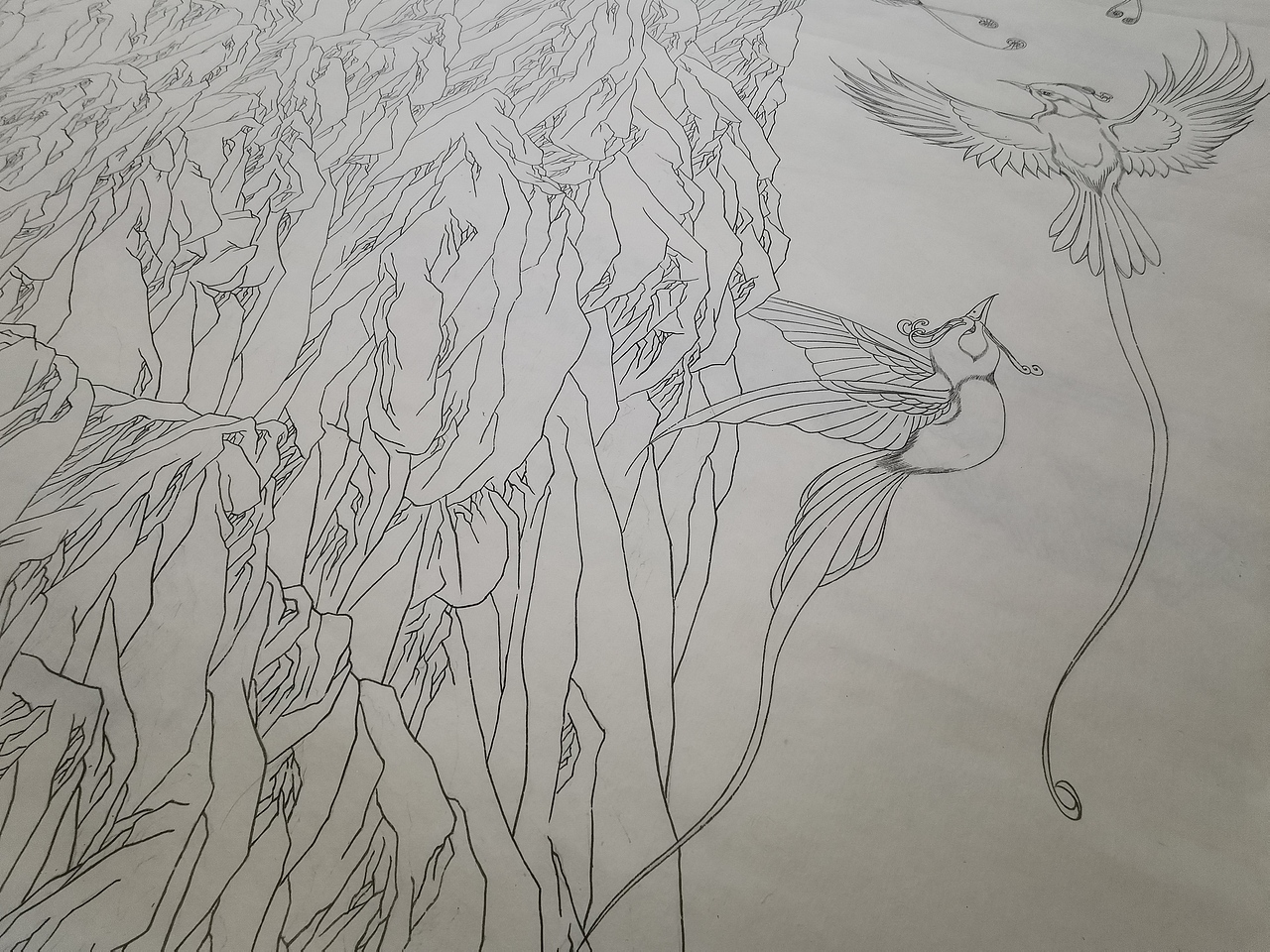 工笔重彩|东君绘制过程（图ZMjQ1NjU0MTQ4） - 艺术插画 - 站酷设计师绯靥原创素材 - 站酷ZCOOL