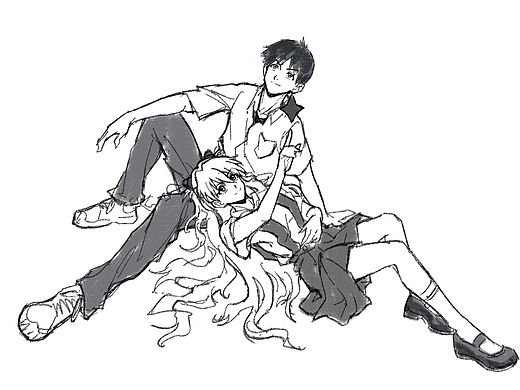 EVA雙人練習(xí)圖 向下滑動(dòng)查看繪畫過程