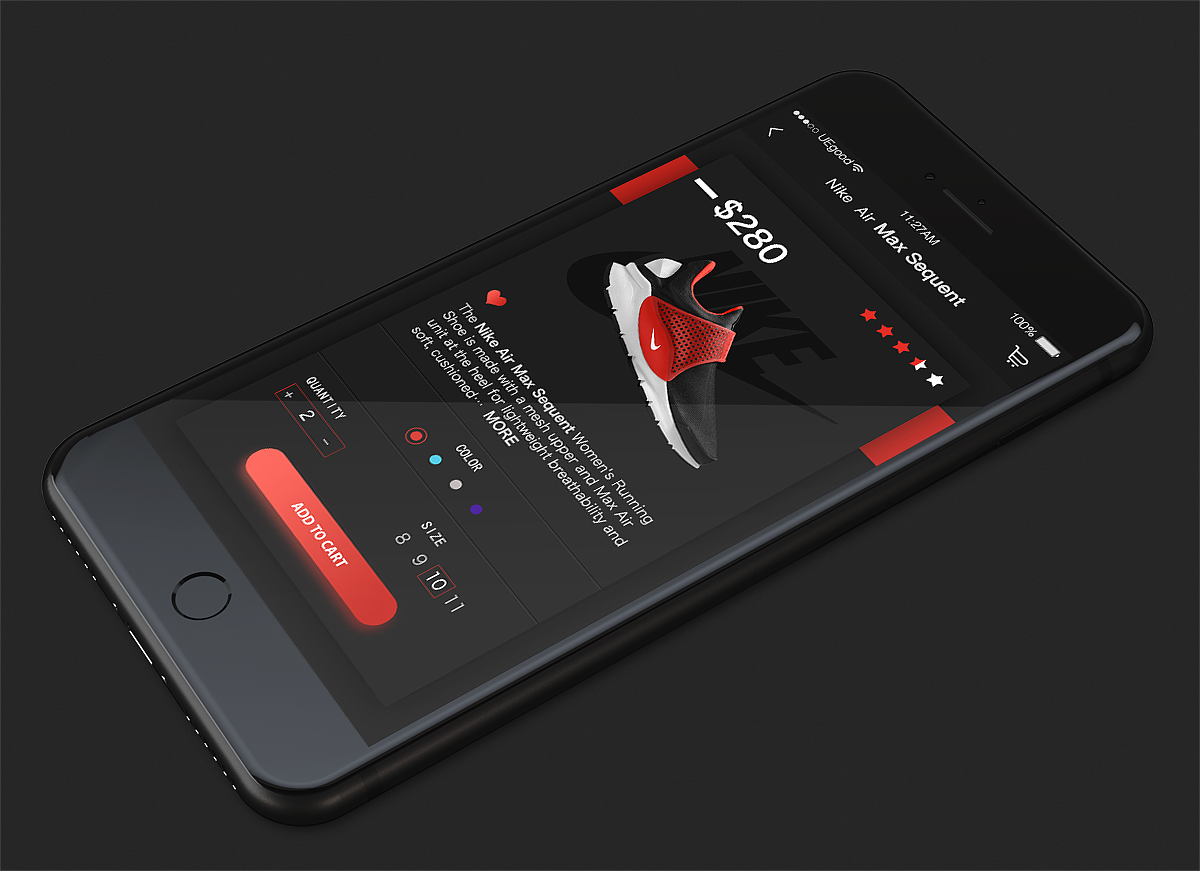 nike超跑app界面设计