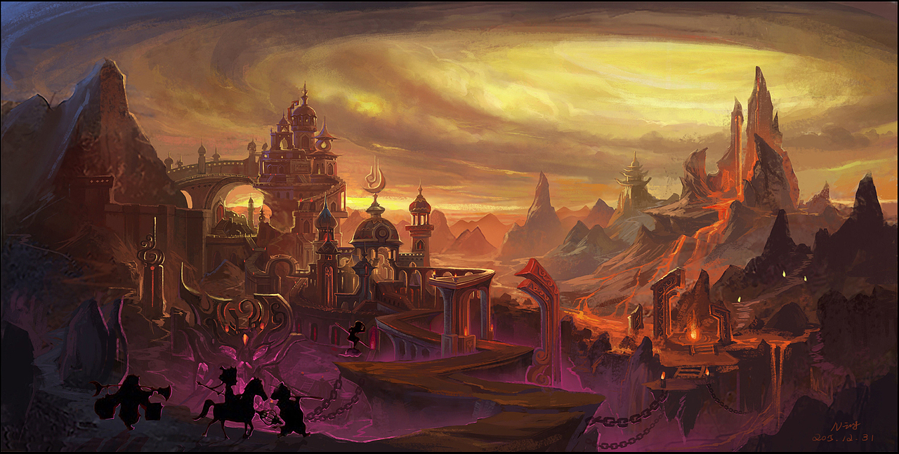 气氛图（图ZOTIxODMxMjQ=） - 游戏原画 - 站酷设计师小土拨鼠呀原创素材 - 站酷ZCOOL