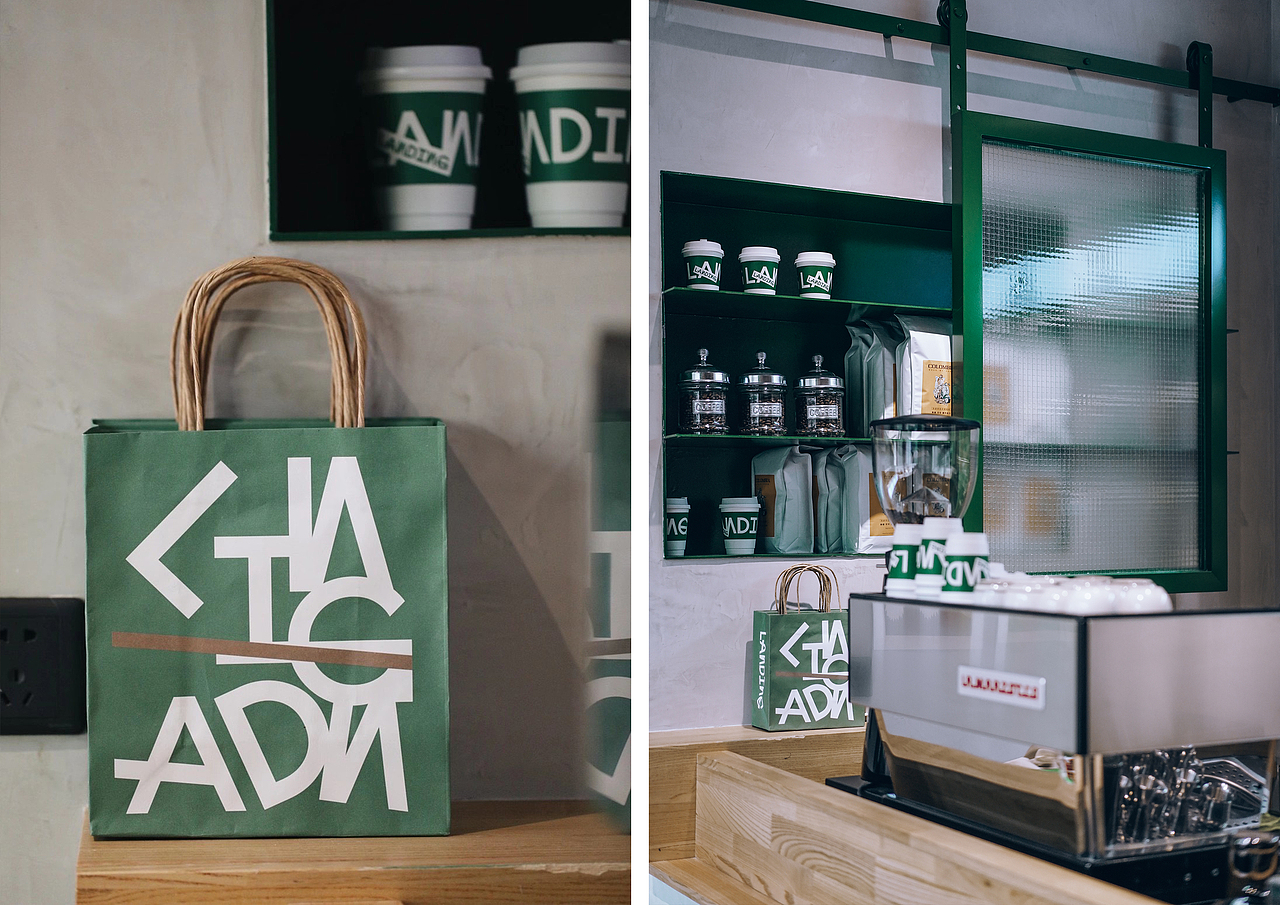 LANDING落听|轻食咖啡店全案设计