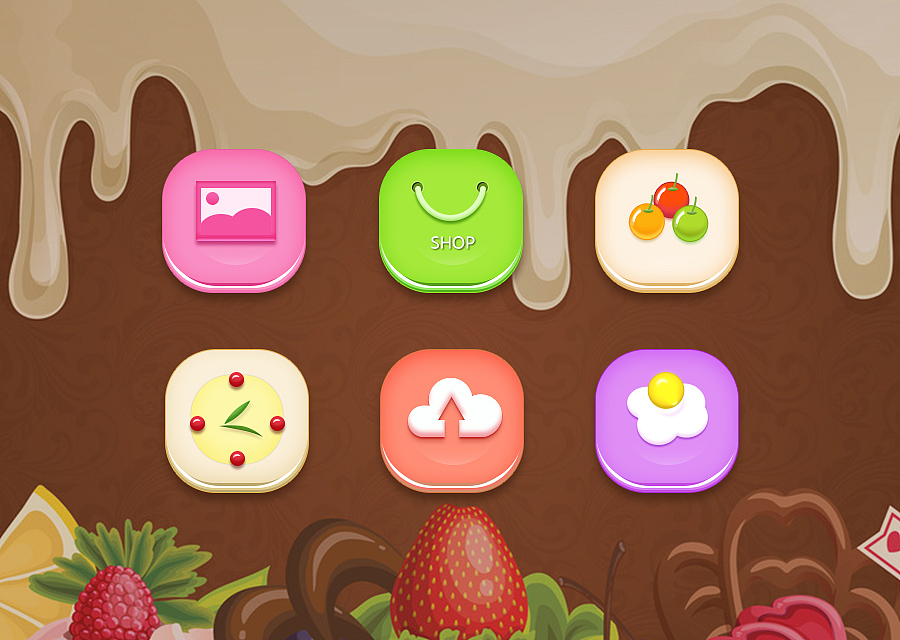 甜点风格图标练习