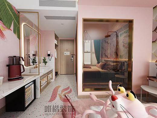 重庆欧克电竞酒店设计案例|电竞酒店设计效果图|唯楷