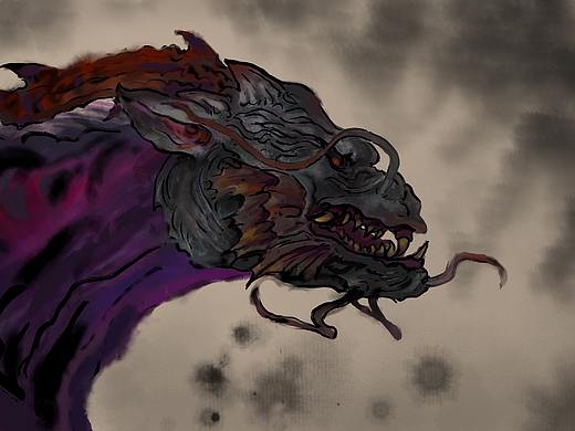 【山海惊奇】——猰貐（个人主页-ZNTM0ODUyMzI=） - 艺术插画 - 站酷设计师夜未央YWY原创素材 - 站酷ZCOOL