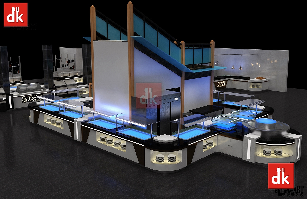 制冷冰池 自助餐台 自助餐保温设备 自助餐保鲜冰池