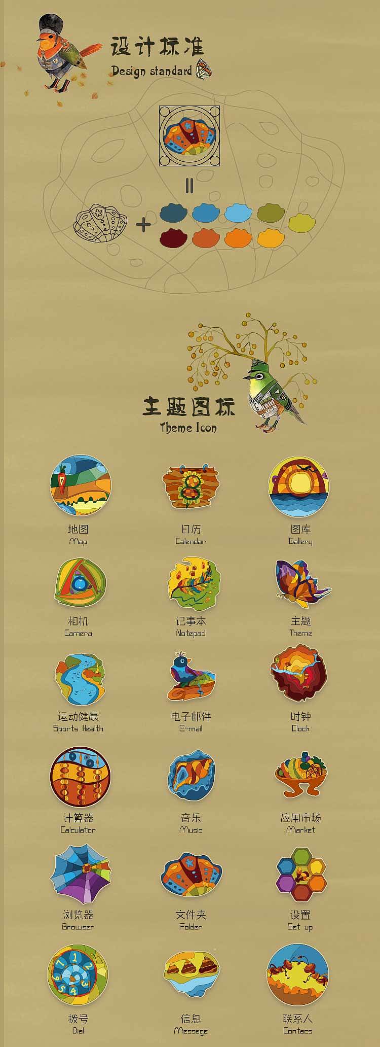《存真》卡通主題圖標設計（圖ZOTY5MDQ1NjQ=） - 圖標 - 站酷設計師亦風散人原創(chuàng)素材 - 站酷ZCOOL