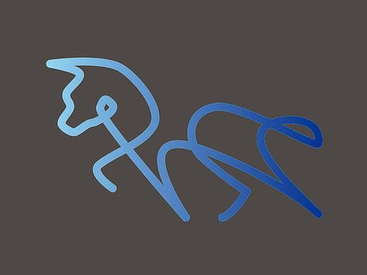 AI制作logo练习-马-鹰-2种