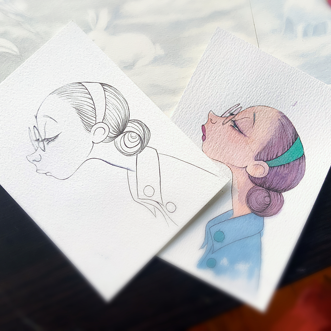 手绘练笔，水彩，钢笔淡彩，油画棒（图ZMjU1NTc3ODIw） - 创作习作 - 站酷设计师王如果asif原创素材 - 站酷ZCOOL