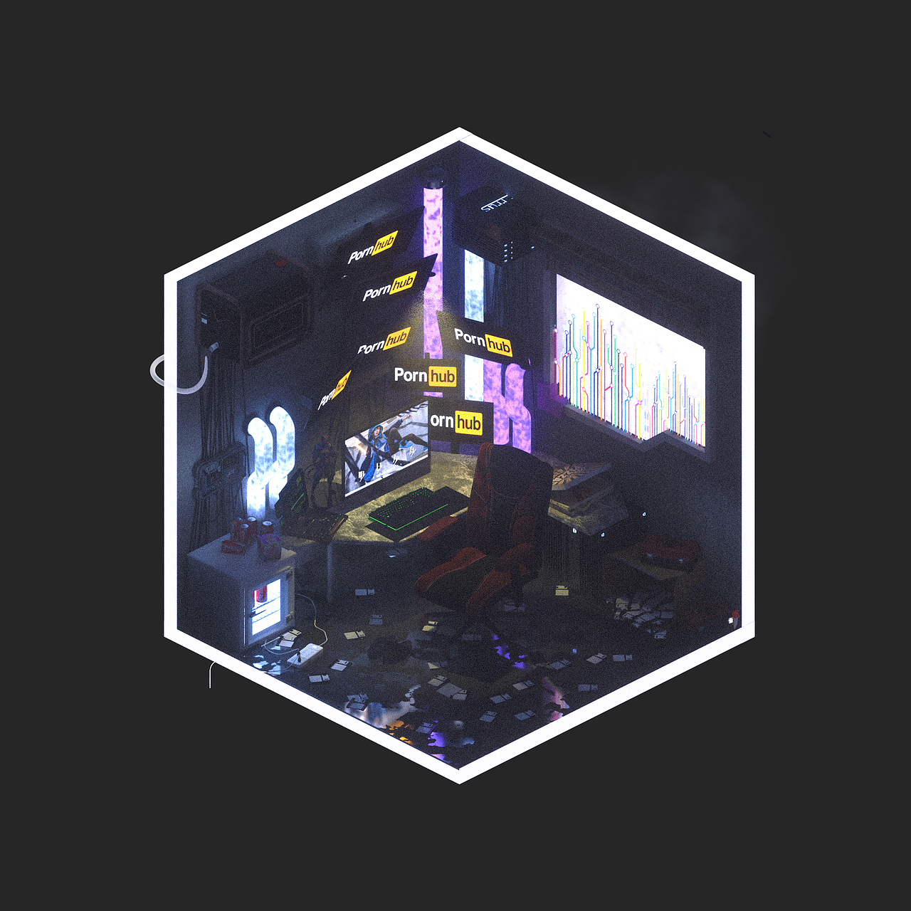 oc渲染練習(xí)（圖ZMjI4Njk5MTU2） - 場景 - 站酷設(shè)計(jì)師akakating原創(chuàng)素材 - 站酷ZCOOL