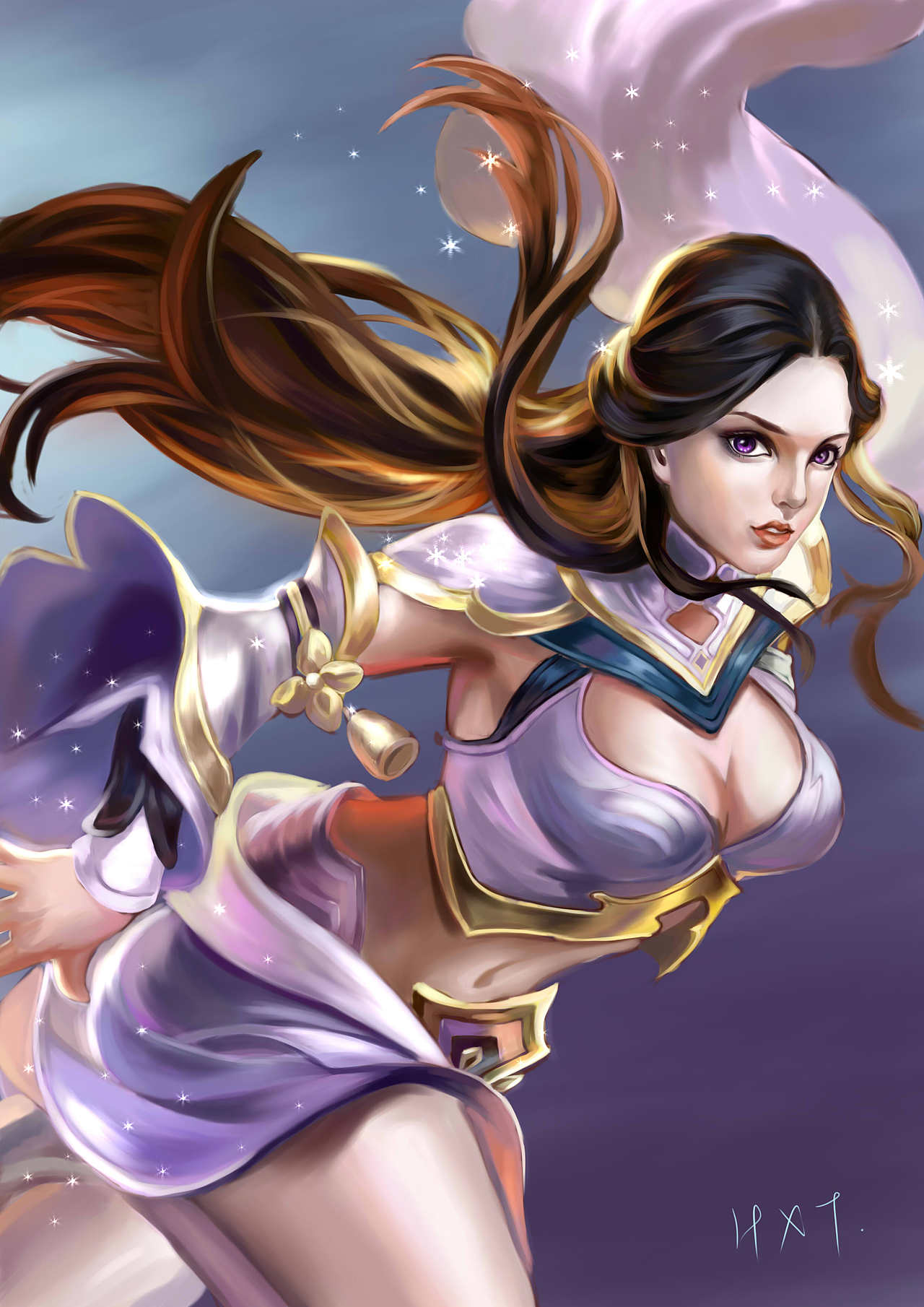 厚涂练习哦
临摹一张<br>最爱的小姐姐