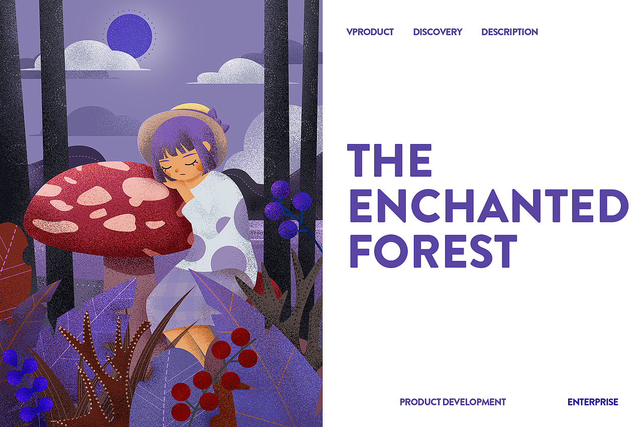 沉睡森林（网页、唱片封套）（图ZMjAxMTkyMjk2） - 其他网页 - 站酷设计师灰猫Sabrina原创素材 - 站酷ZCOOL