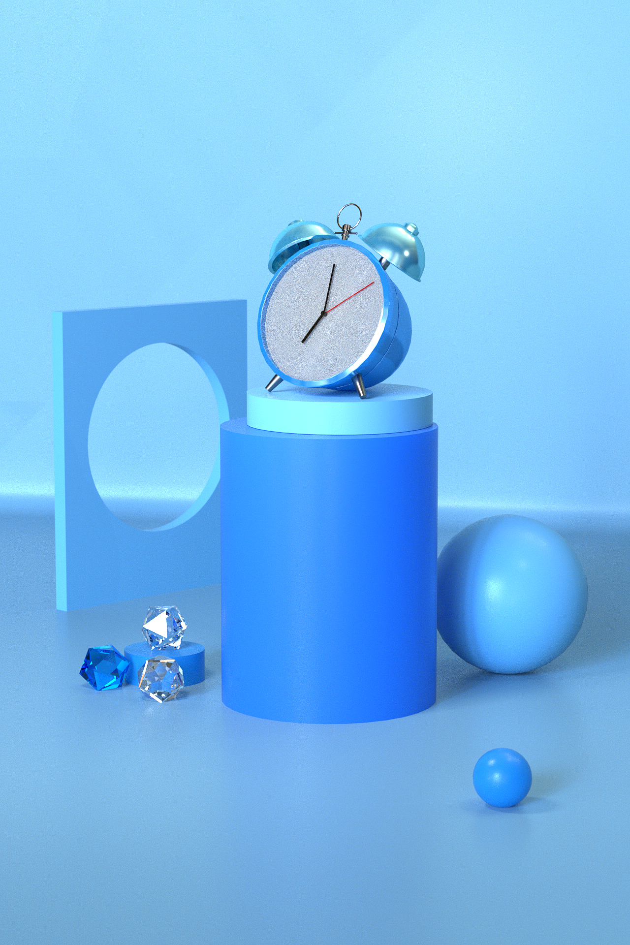 c4d练习——闹钟场景|三维|场景|tahuevo - 原创作品 - 站酷 (zcool)