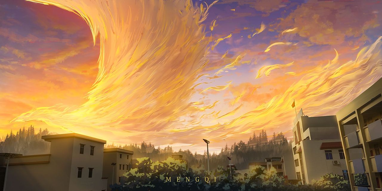 有一片天空值得我反复去画！（图ZMzI0NDY4OTg0） - 创作习作 - 站酷设计师梦启MengQi原创素材 - 站酷ZCOOL