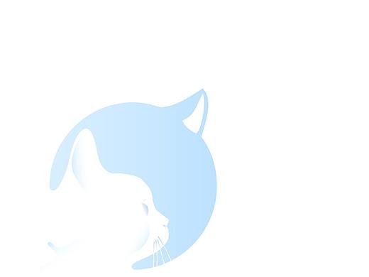 纯色渐变动物侧脸LOGO