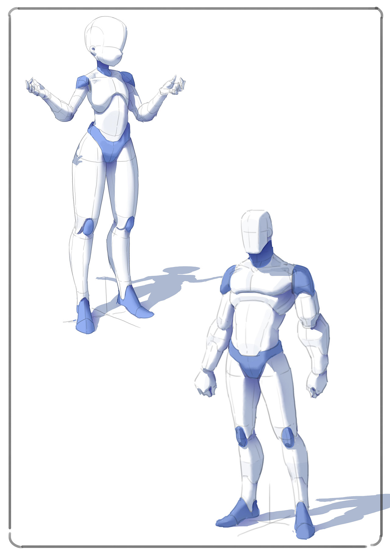 之前的一些体块练习图|插画|创作习作|战神3 - 原创作品 - 站酷