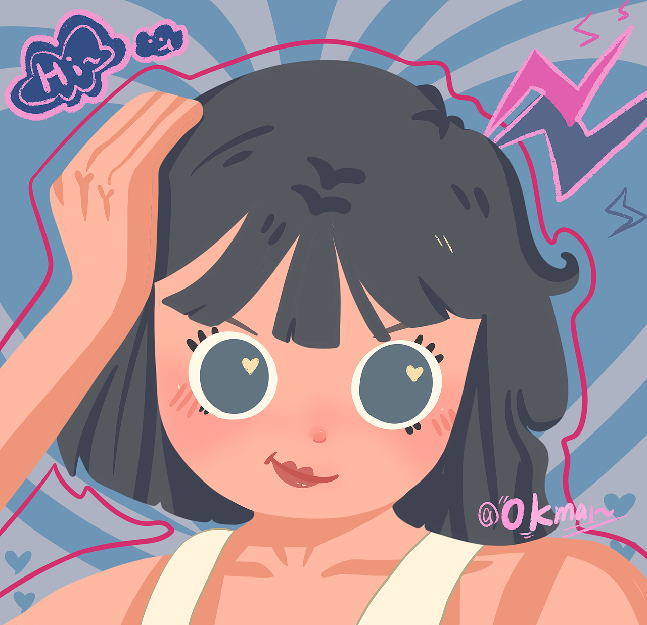 可爱萌系大头接稿