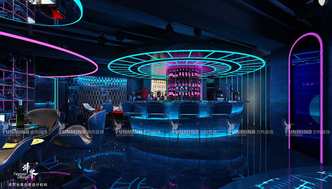 酒吧设计对电竞科技元素的浅尝辄止67创战纪电竞酒吧