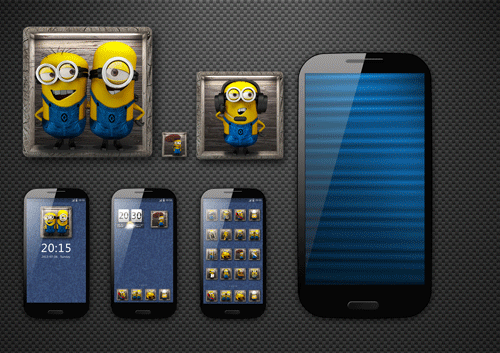 小黃人兒（圖ZMTA5NDIyNjQ=） - 主題/皮膚 - 站酷設(shè)計師邵陽Design原創(chuàng)素材 - 站酷ZCOOL