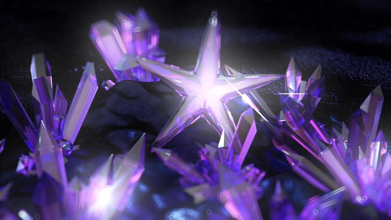 阿诺德璀璨水晶渲染