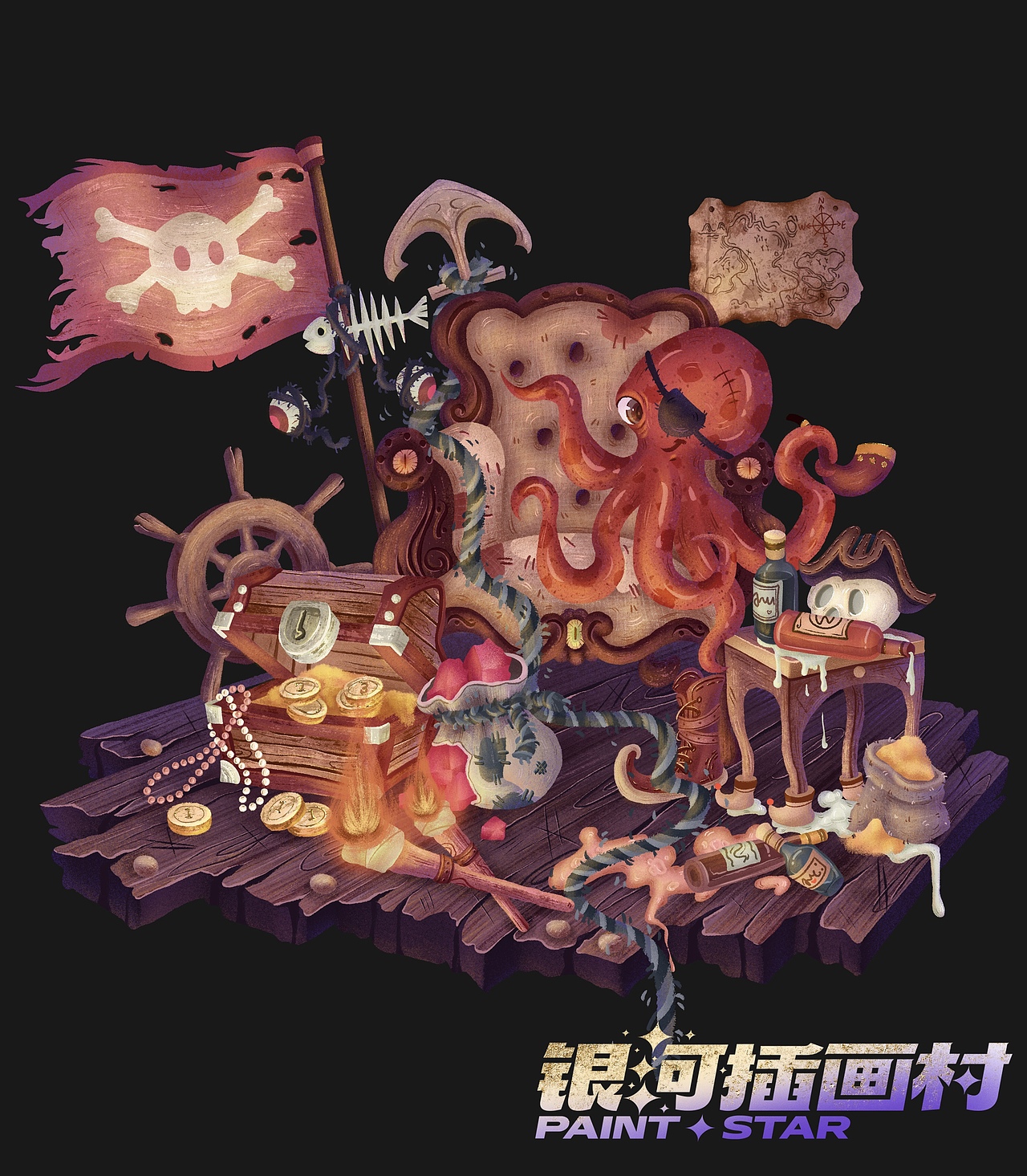 海盗系列小场景（图ZMzEzNTQ3Mzcy） - 儿童插画 - 站酷设计师愤怒的蕨根菜原创素材 - 站酷ZCOOL
