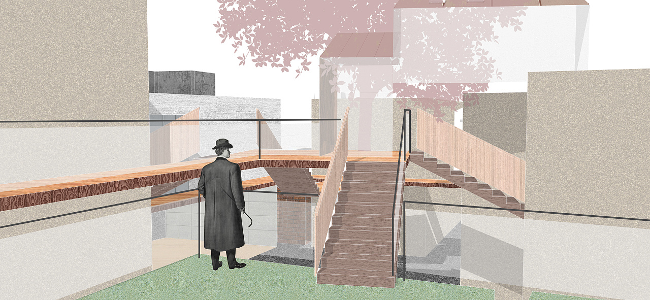 熬夜肝出来的几张建筑效果图,第一次认真的尝试这种风格!