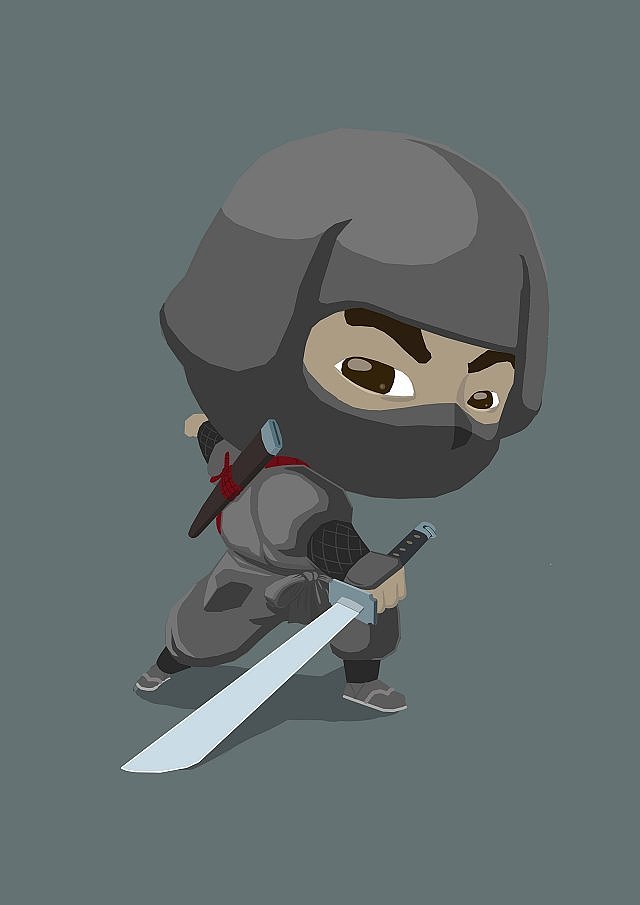 迷你忍者|动漫|单幅漫画|旅途中的小悟空_原创作品-站酷zcool