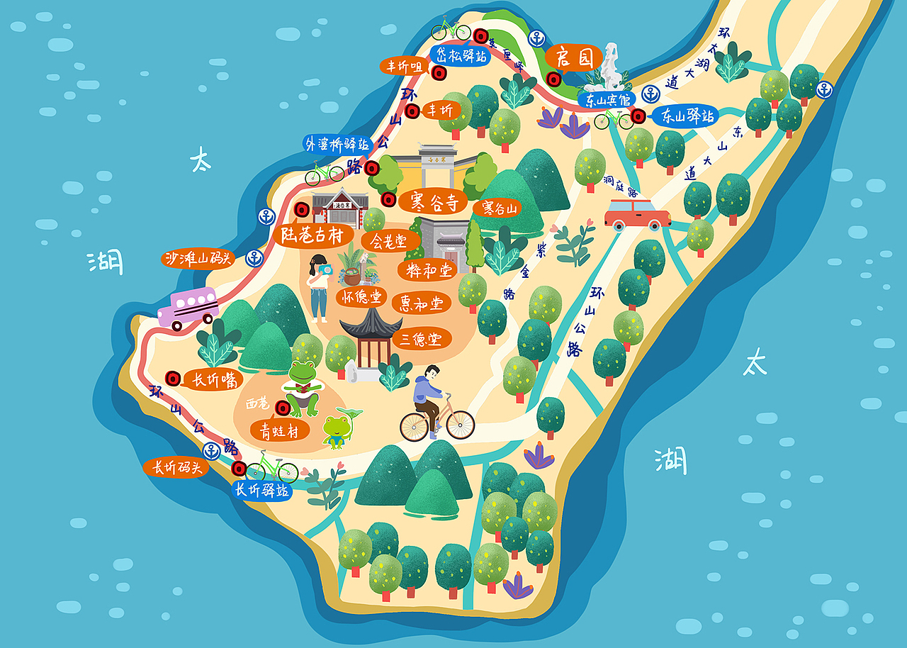 东山骑行地图