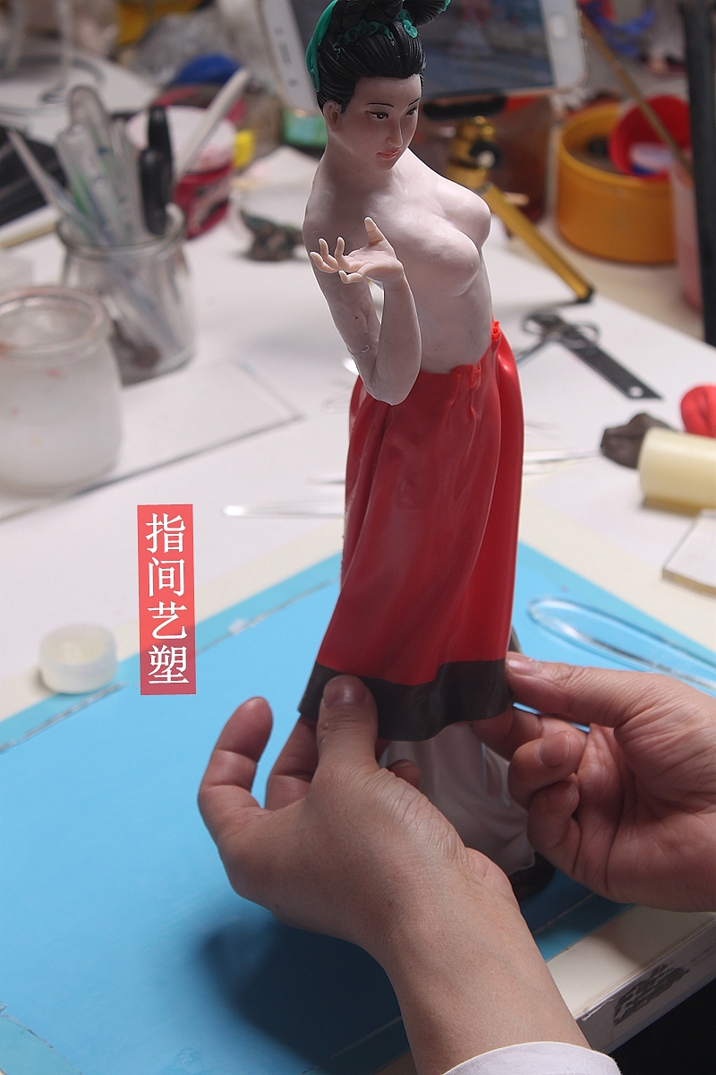 贺加贵面塑软陶(古典仕女)