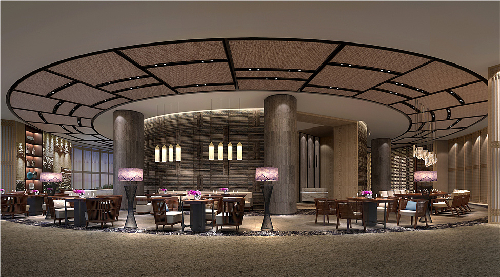 【推荐】云南高端酒店餐厅酒楼设计图,餐饮会所设计