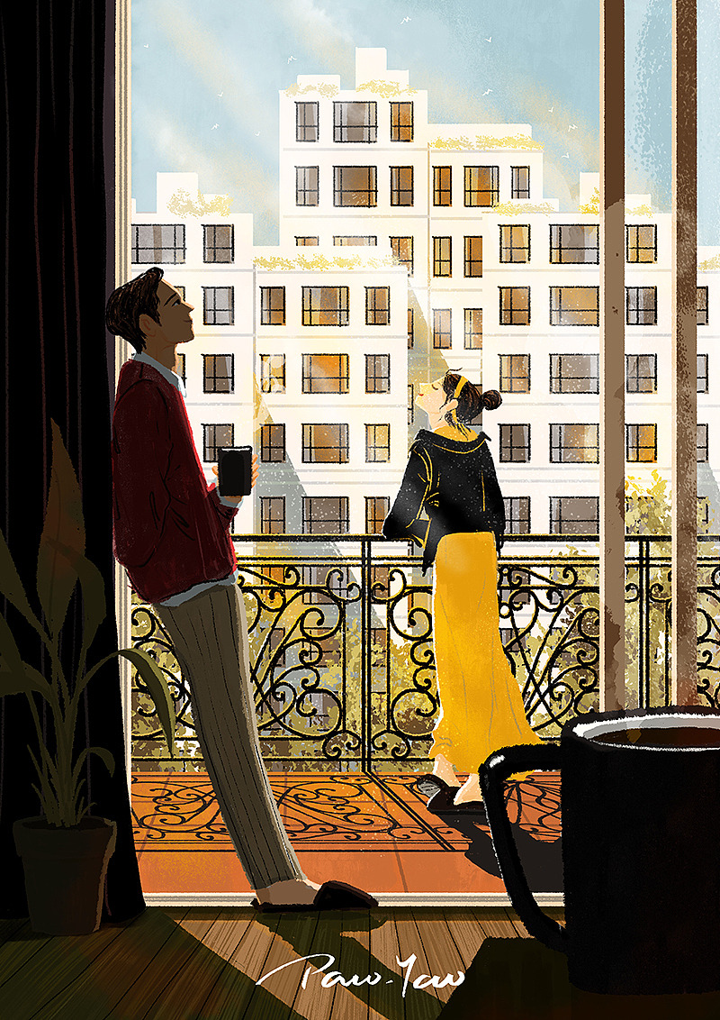 宅家的时光(9图)（图ZMjAxNTE2NTUy） - 创作习作 - 站酷设计师Paco_Yao原创素材 - 站酷ZCOOL