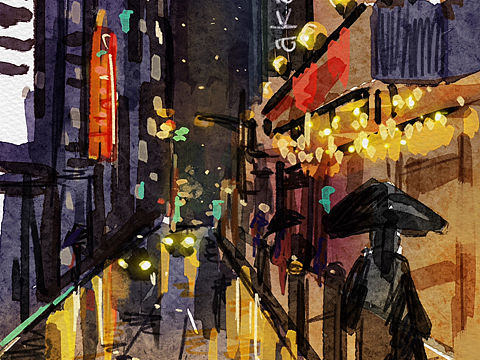 iPad水彩速写练习｜9～10月