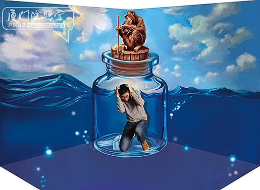 3D画 街头立体画 商场 景区 壁画 地面