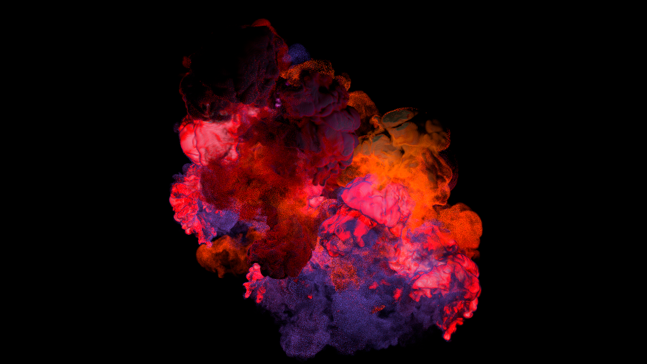 c4d烟雾抽象效果