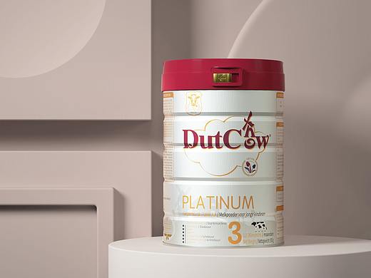 【DutchCow奶粉】活动页面视觉+罐体场景渲染