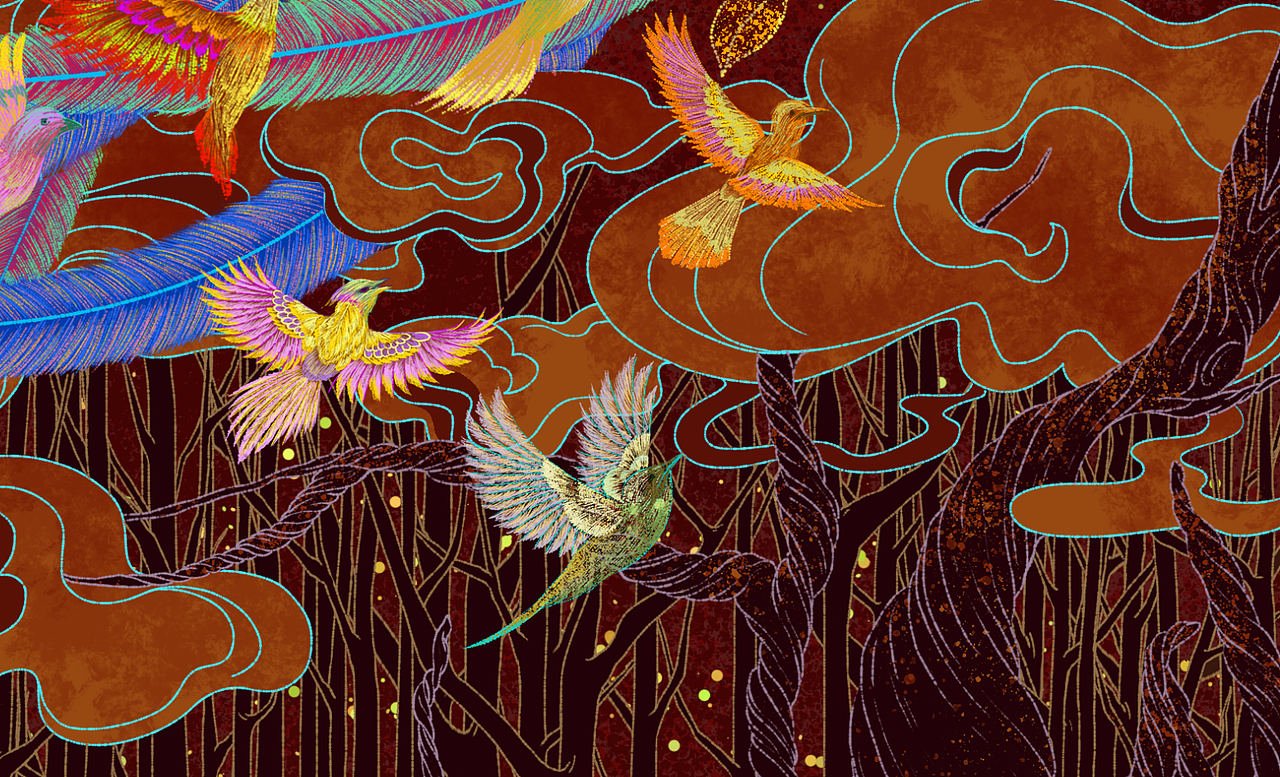 百鸟朝凤啼新春