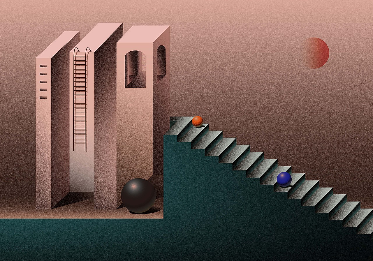 Elsewhere 插画系列（图ZMTk3MjM2MzY4） - 商业插画 - 站酷设计师Yachun吖原创素材 - 站酷ZCOOL