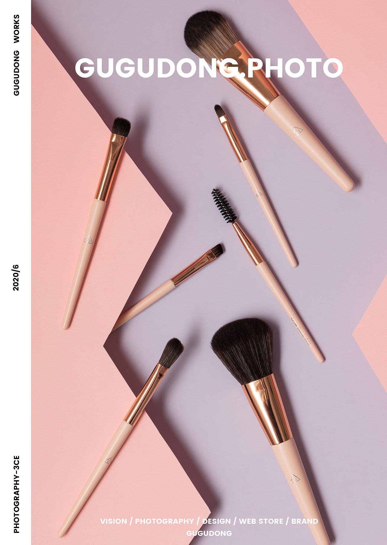 咕咕东✕3CE丨化妆刷摄影-蜂蜜杏子（图ZMjE0NjYyMDgw） - 产品摄影 - 站酷设计师咕咕东摄影原创素材 - 站酷ZCOOL