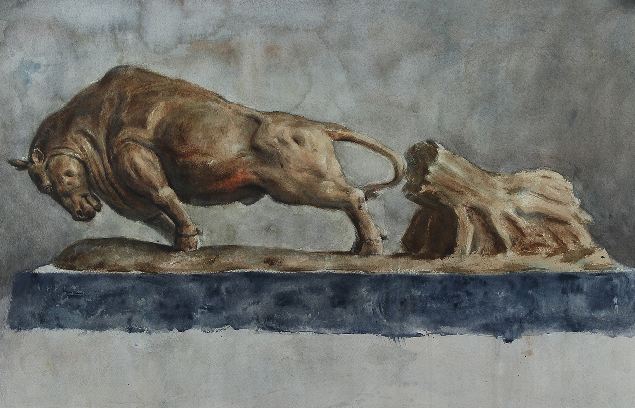 拓荒牛|纯艺术|绘画|吴子默_原创作品-站酷zcool