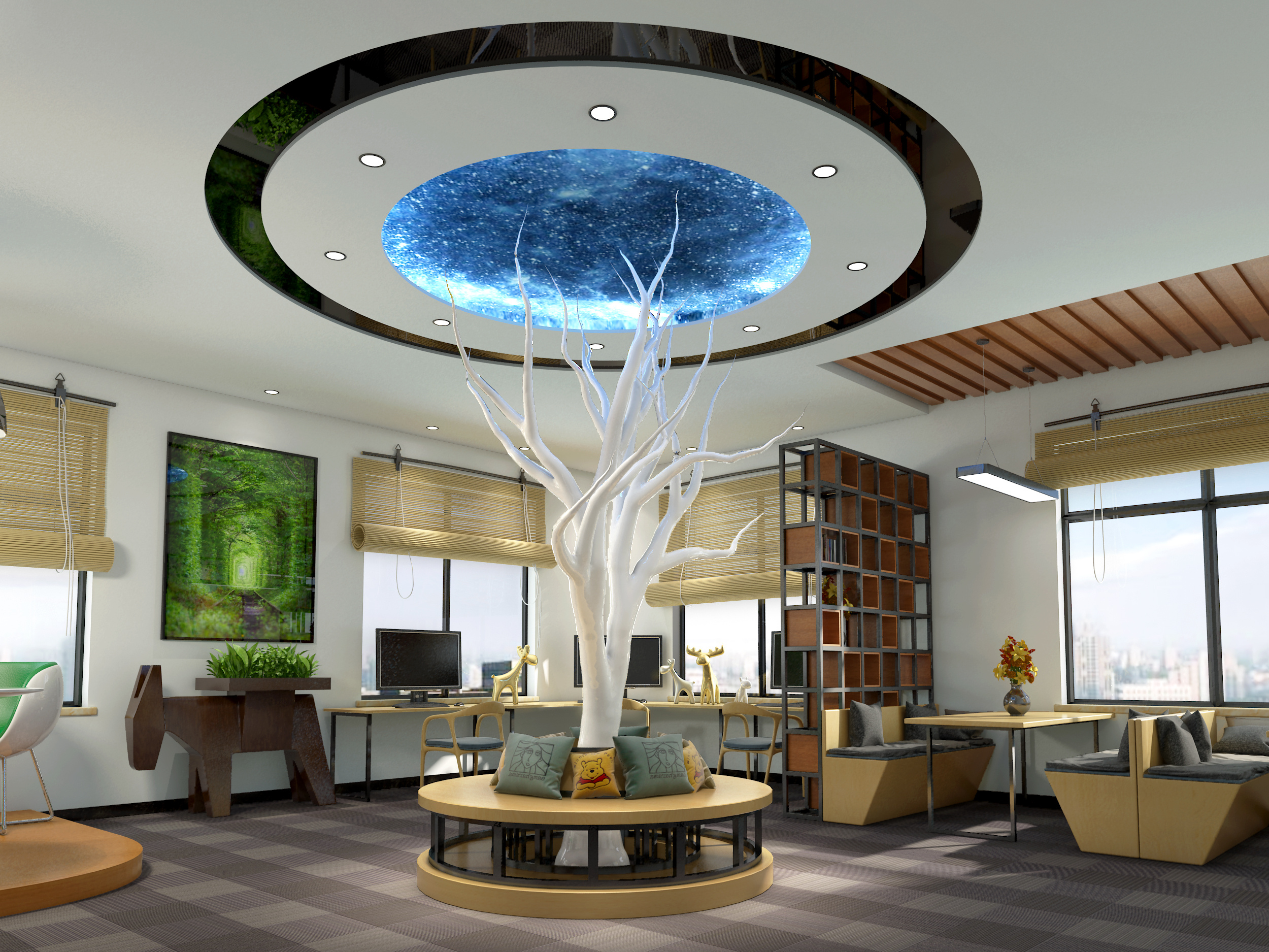 创客办公室|空间|家装设计|五里水乡的徐师傅 - 原创作品 - 站酷