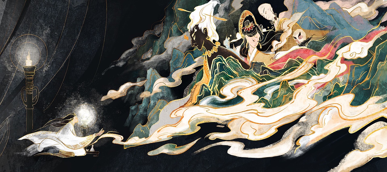 浅炫一个毕设插画（节选）（图ZMzA5NzEyNjM2） - 绘本 - 站酷设计师张三李四一饼二条原创素材 - 站酷ZCOOL