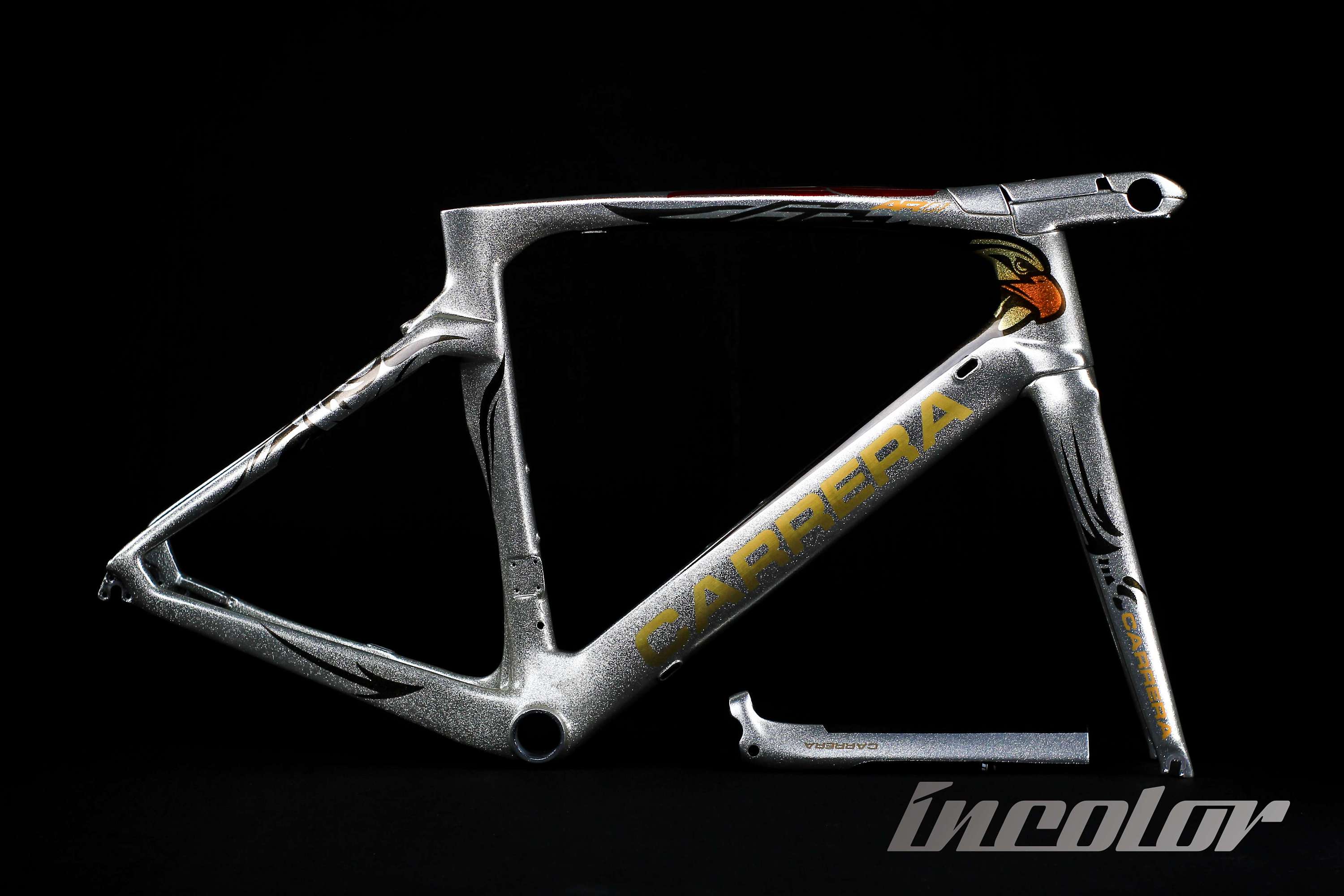 carrera公路自行车车架涂装设计制作——【银隼】