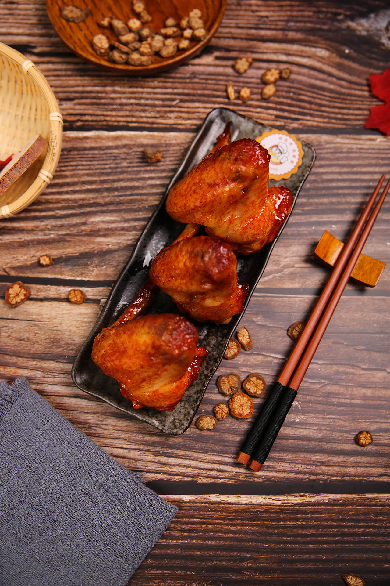 烧鸡翼，我钟意食（图ZMTYyMTcyMDYw） - 产品摄影 - 站酷设计师瞳里世界原创素材 - 站酷ZCOOL