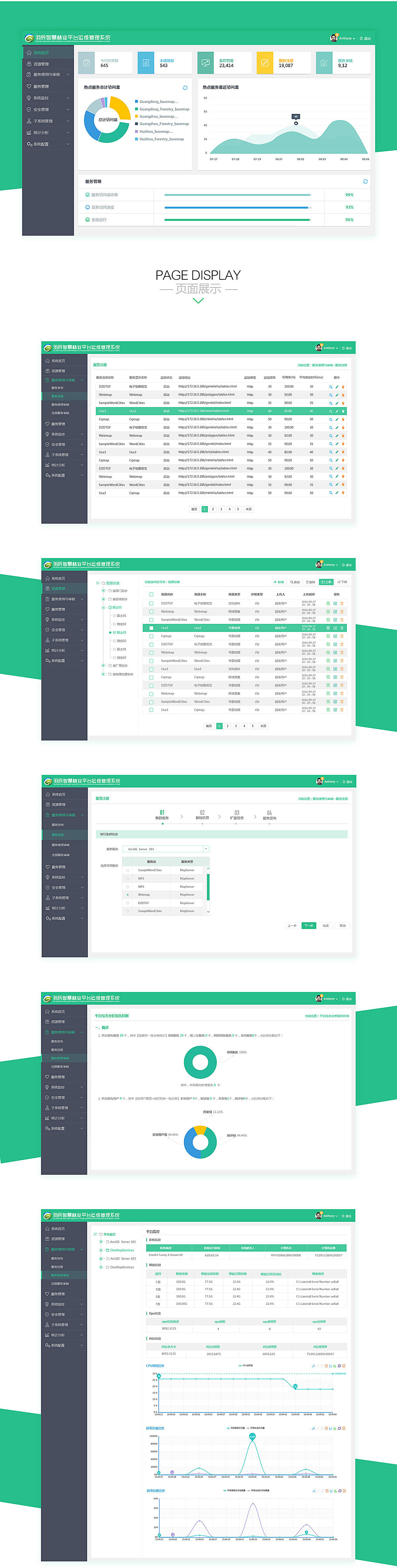 智慧林业平台运维管理系统|ui|软件界面|bing2015 - 原创作品 - 站酷