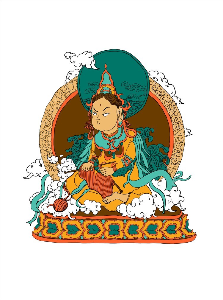 原创手绘插画 #佛