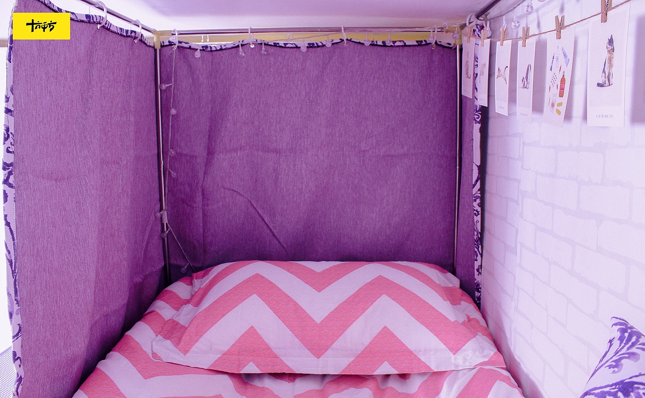 紫芝眉宇 - 宿舍单人软装包（图ZOTEzNzEwNzY=） - 家装设计 - 站酷设计师Allnight原创素材 - 站酷ZCOOL