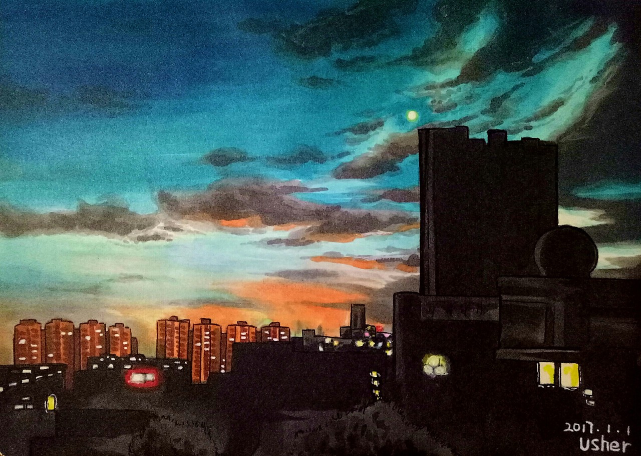 马克笔写生