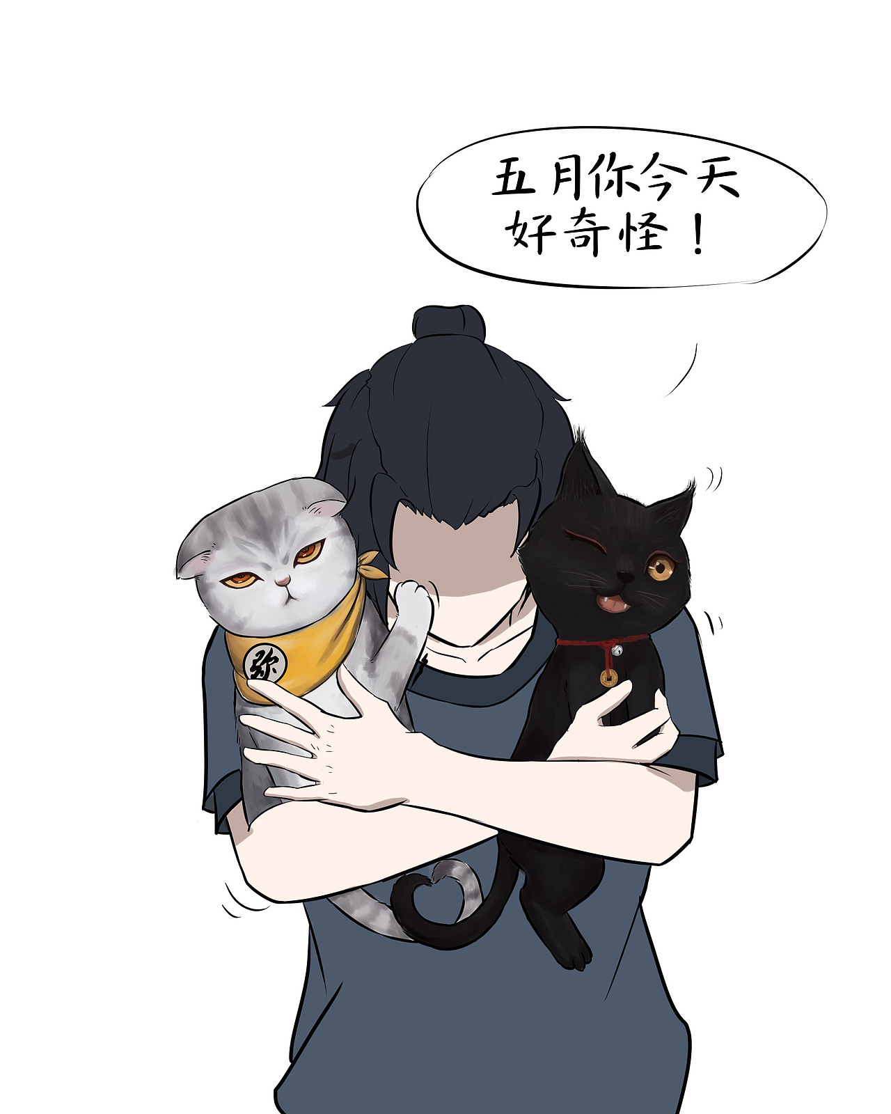 不努力挣钱买猫粮的两脚兽不配撸猫（图ZODk1MzcxMTY=） - 商业插画 - 站酷设计师喵弄原创素材 - 站酷ZCOOL