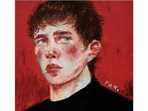 【油畫棒】男子肖像（個人主頁-ZNDcwMDc5MzY=） - 繪畫 - 站酷設(shè)計師Palette潘Sir原創(chuàng)素材 - 站酷ZCOOL